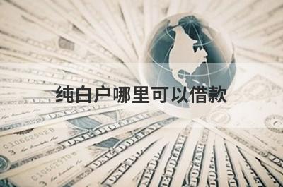 纯白户哪里可以借款？独家盘点5个纯白户马上到账的口子