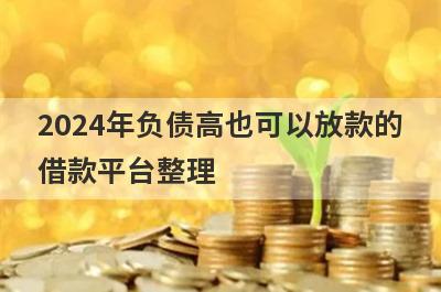 2024年负债高也可以放款的借款平台整理，这些2024年负债高也可以放款的借款平台都很不错，容易借钱！