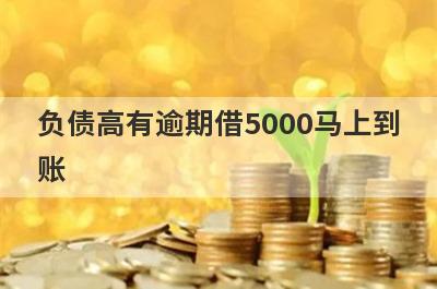 负债高有逾期借5000马上到账，盘点几个负债高有逾期能借5000的口子