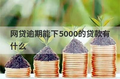 网贷逾期能下5000的贷款有什么？试试这5个能借5000的口子