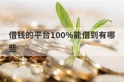 借钱的平台100%能借到有哪些？独家盘点5个真正能借到钱的正规平台