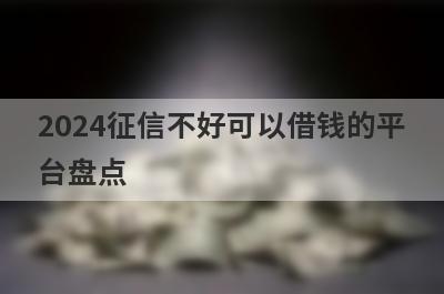2024征信不好可以借钱的平台盘点，这5个网贷平台放款快速，可以迅速解决资金需求！
