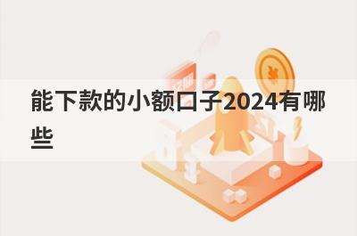 能下款的小额口子2024有哪
些
