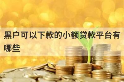 黑户可以下款的小额贷款平台有哪些？整理5个借款平台不看负债下款快的
