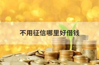 不用征信哪里好借钱？盘点几个征信不好的人容易下款的平台