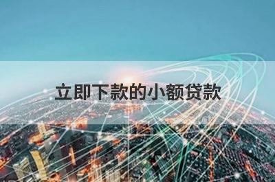 立即下款的小额贷款 独家盘点5个容易借的小额借款平台