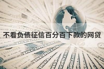 不看负债征信百分百下款的网贷，精选5个小额贷款平台，通过率高，秒批极速放款！