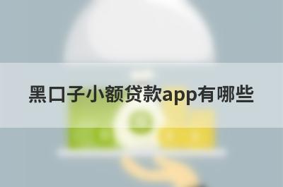 黑口子小额贷款app有哪些？最新贷款口子2024