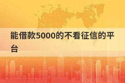 能借款5000的不看征信的平台 2024贷款不看征信秒下app